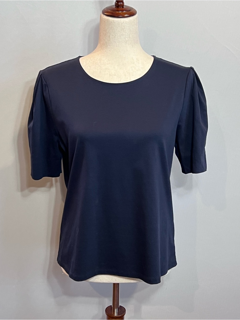 ANTONIO MELANI Navy Short Sleeve Crewneck Top